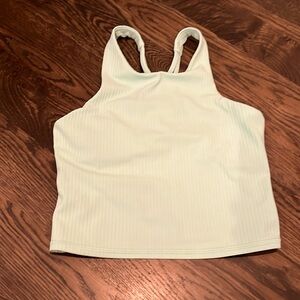 girls mint green activewear tank